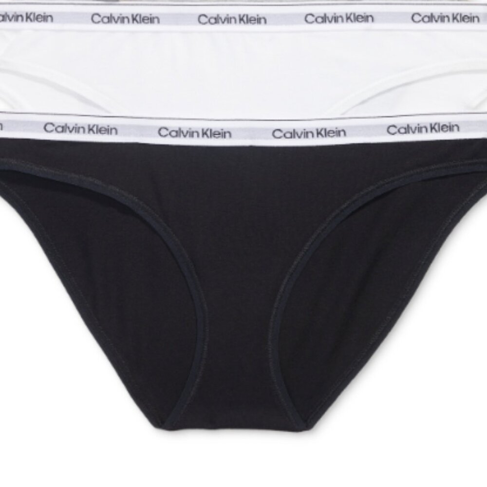 Calvin Klein Women's Modern Logo 2-Pack Bikini Size L 6155